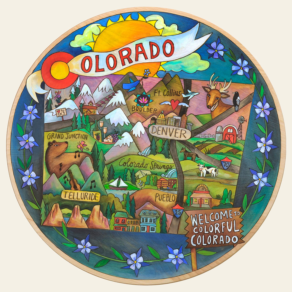 Home State Lazy Susan - Colorado