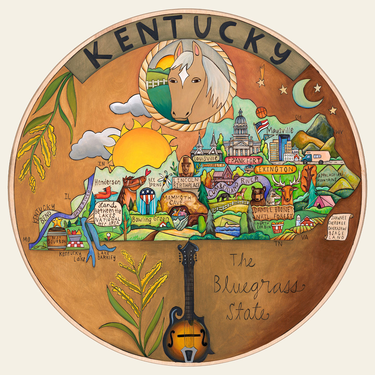 Home State Lazy Susan - Kentucky