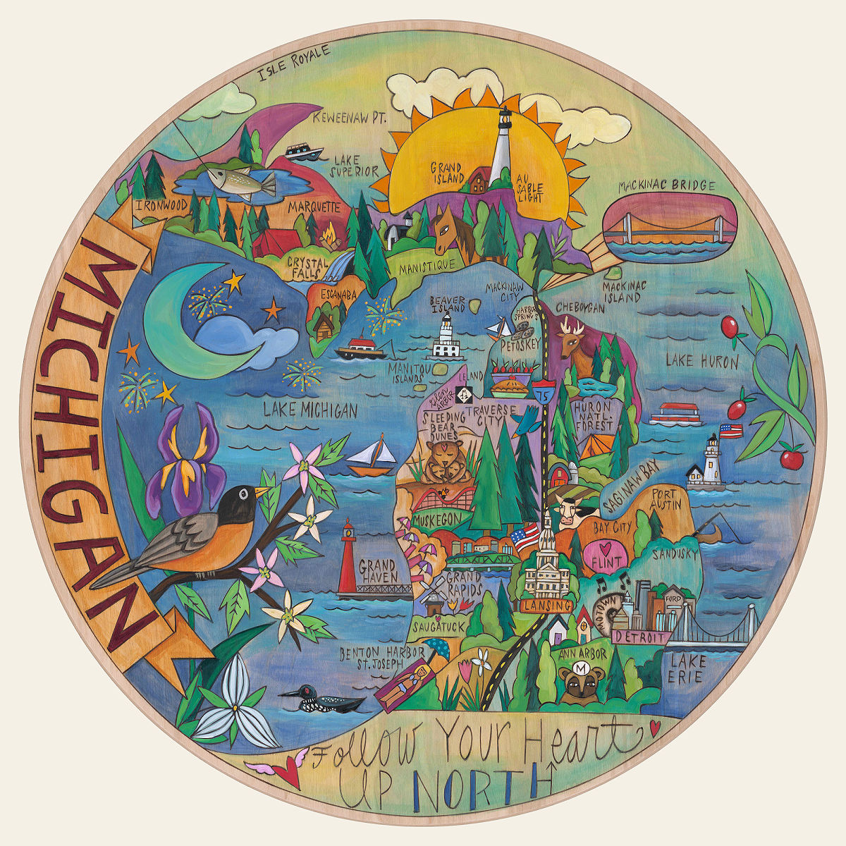 Home State Lazy Susan - Michigan