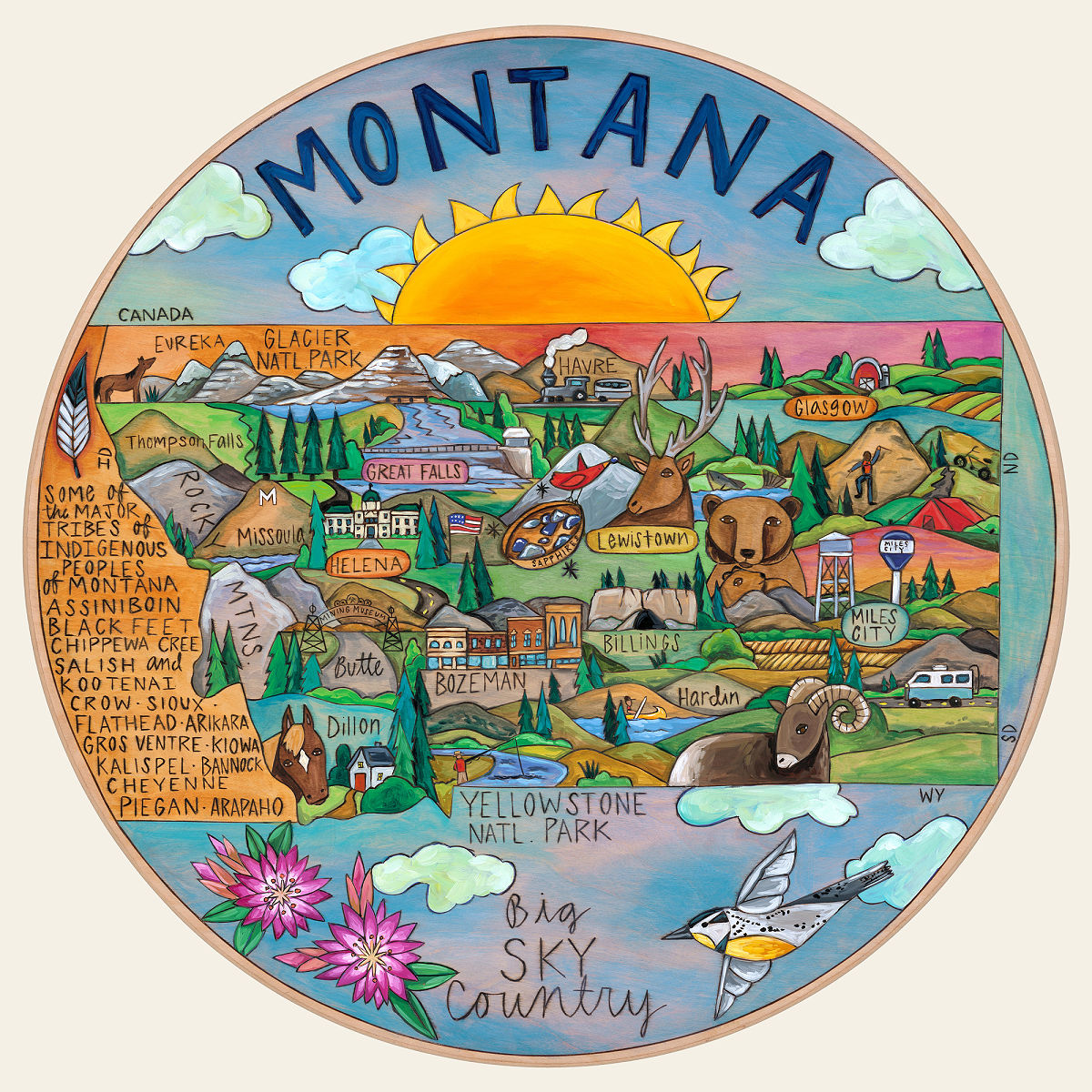 Home State Lazy Susan - Montana