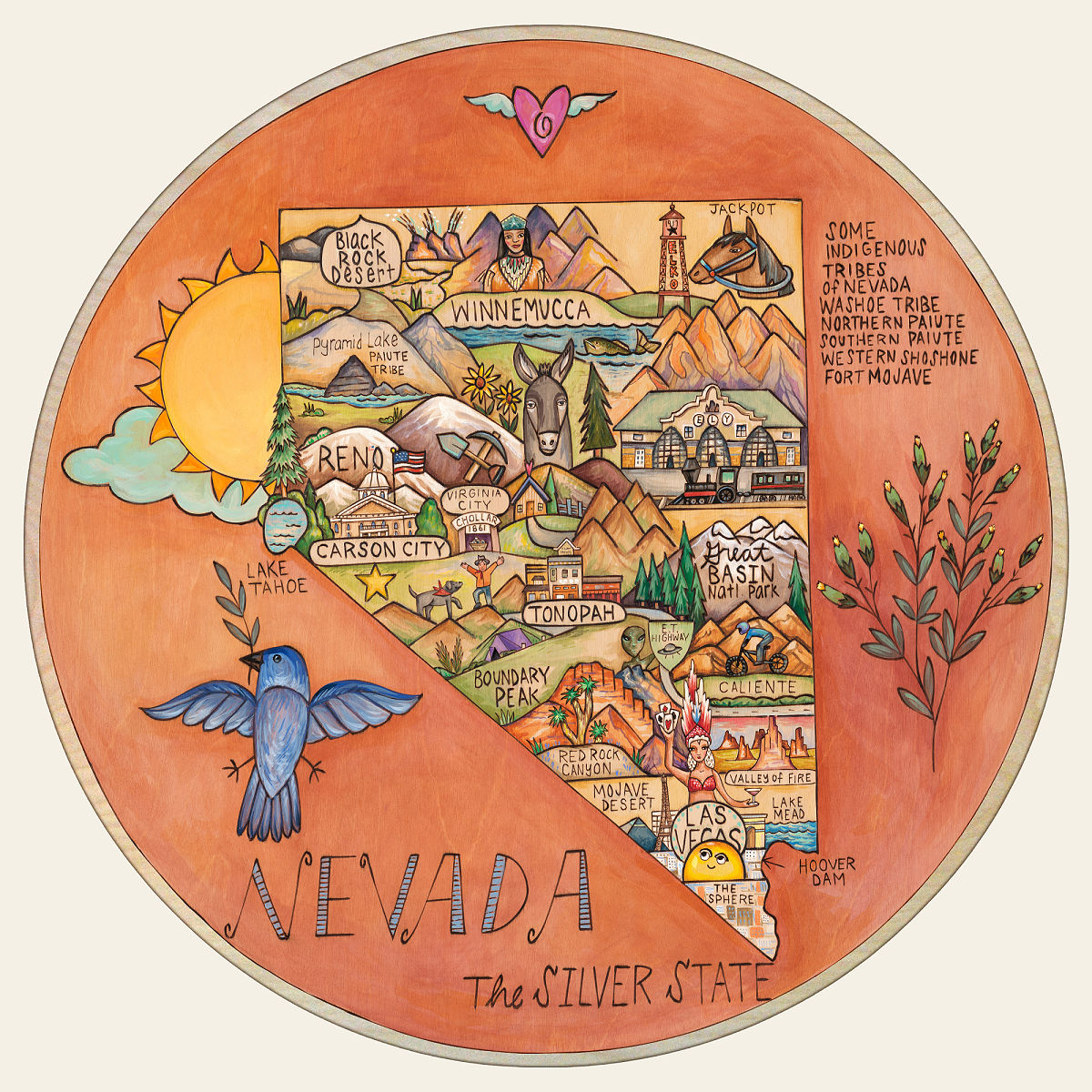 Home State Lazy Susan - Nevada