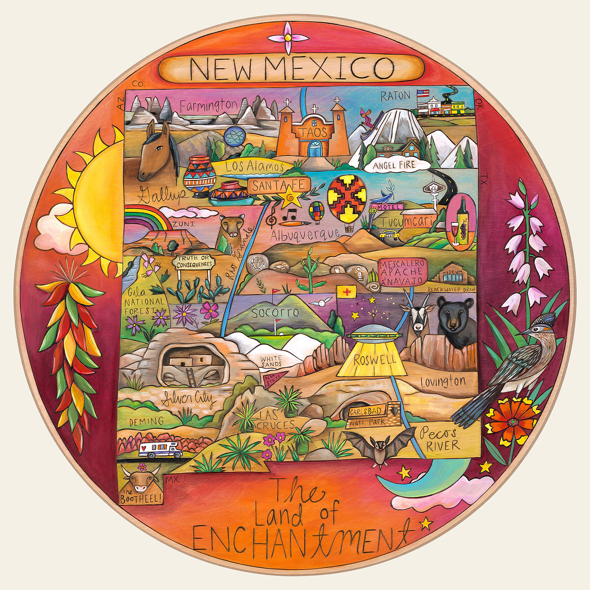 Home State Lazy Susan - New Mexico