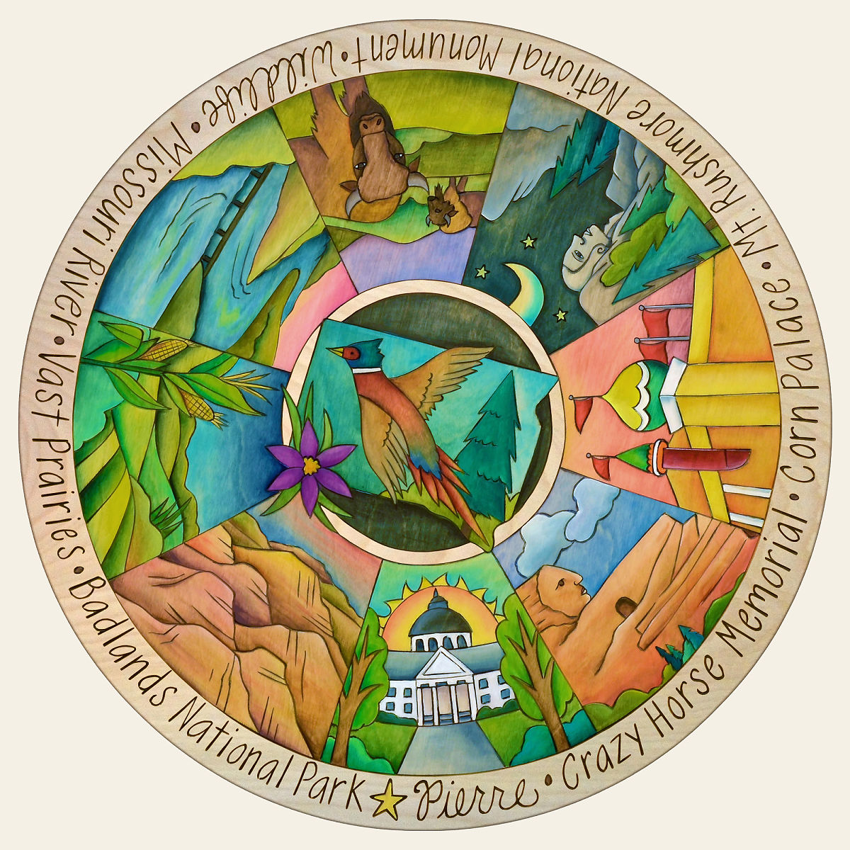 Home State Lazy Susan - South Dakota