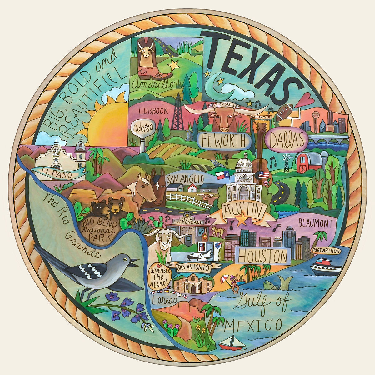 Home State Lazy Susan - Texas