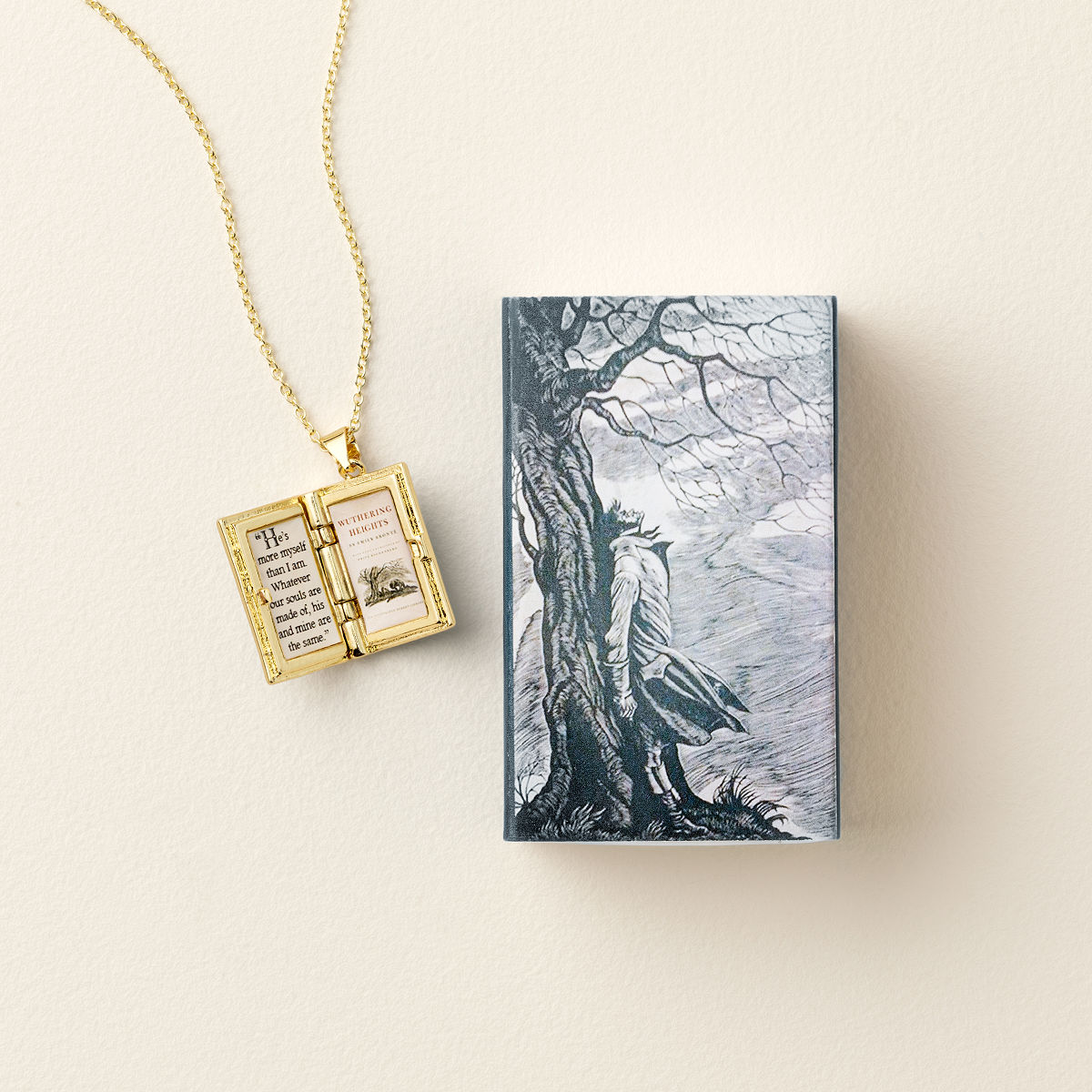 My Favorite Book Keepsake Necklace - Wuthering Heights