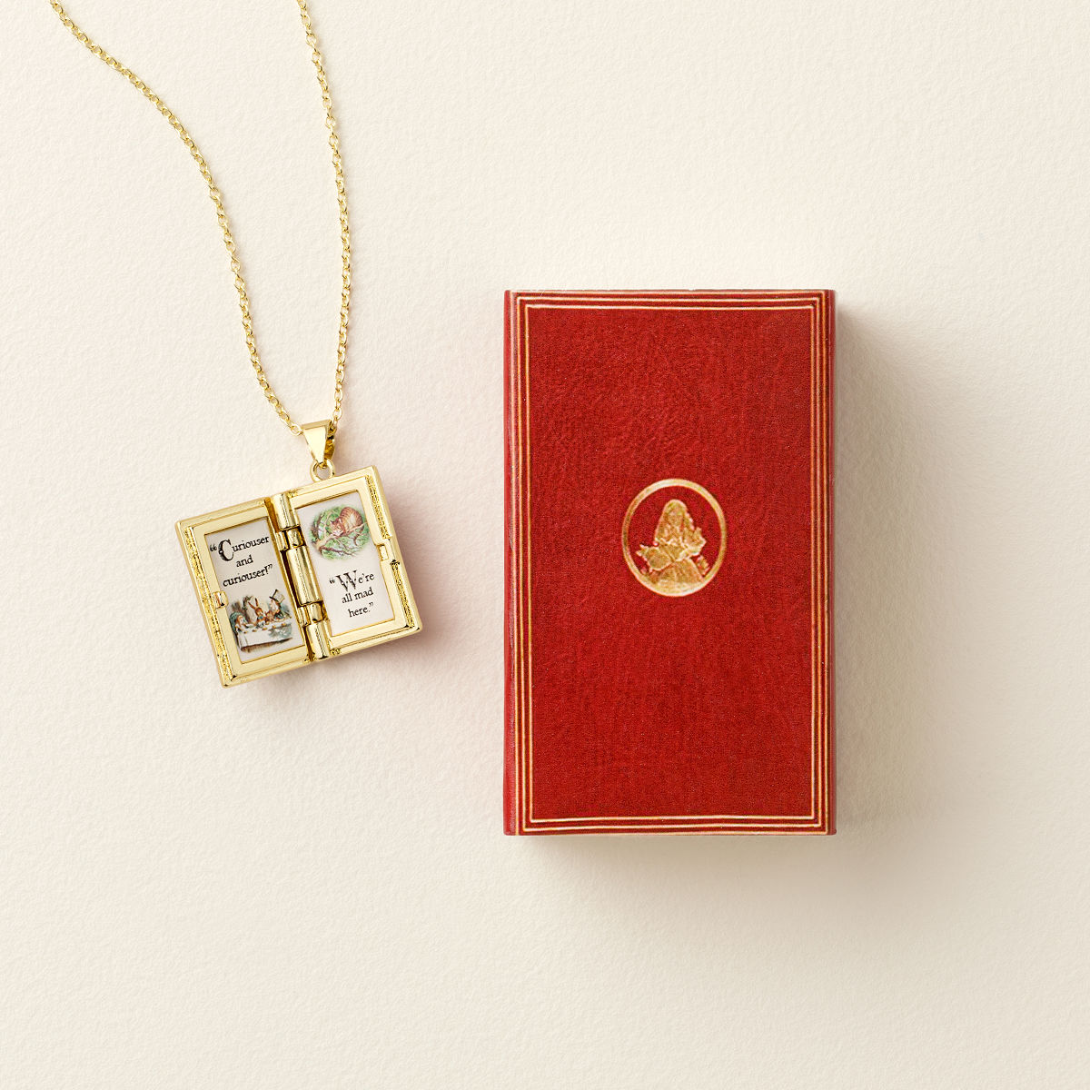 My Favorite Book Keepsake Necklace - Alice's Adventures in Wonderland