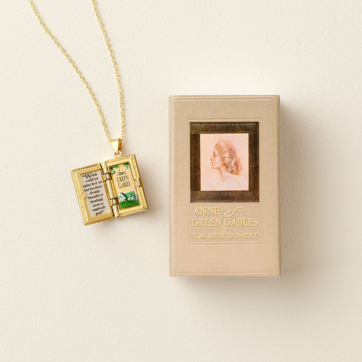 My Favorite Book Keepsake Necklace - Anne of Green Gables