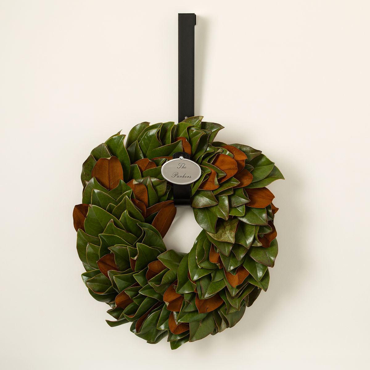 Fresh Magnolia Wreath - 24" w/ Personalized Hanger