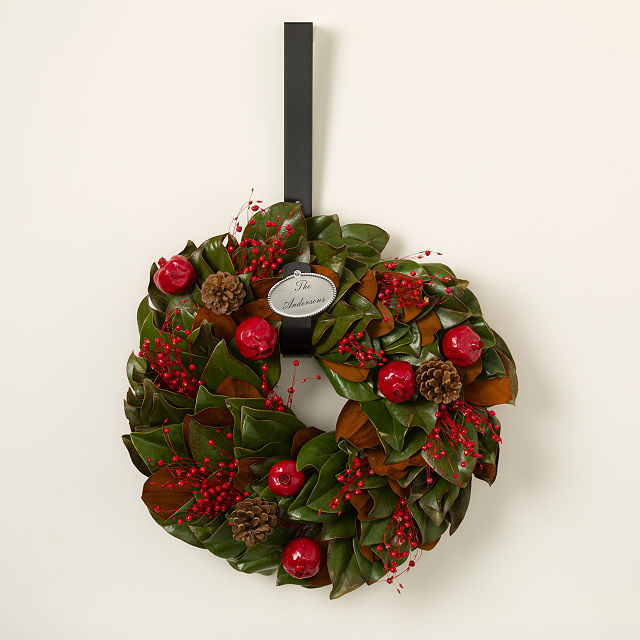 Christmas Traditions Fresh Magnolia Wreath