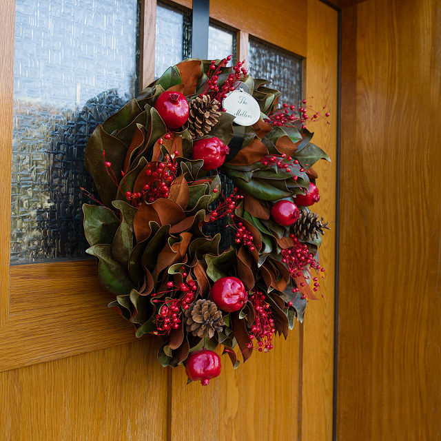 Christmas Traditions Fresh Magnolia Wreath