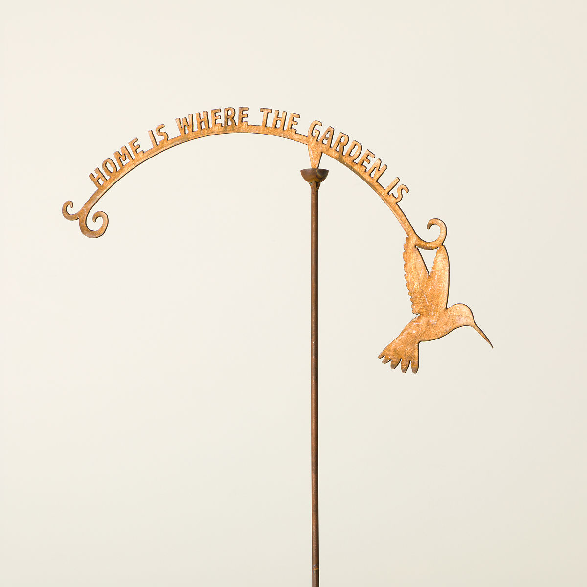 Custom Message Twirling Garden Stake - Hummingbird
