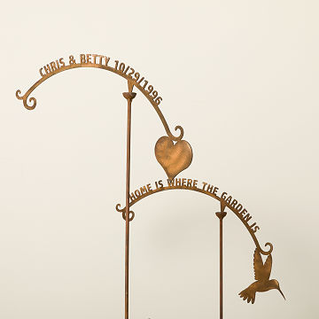 Custom Message Twirling Garden Stake