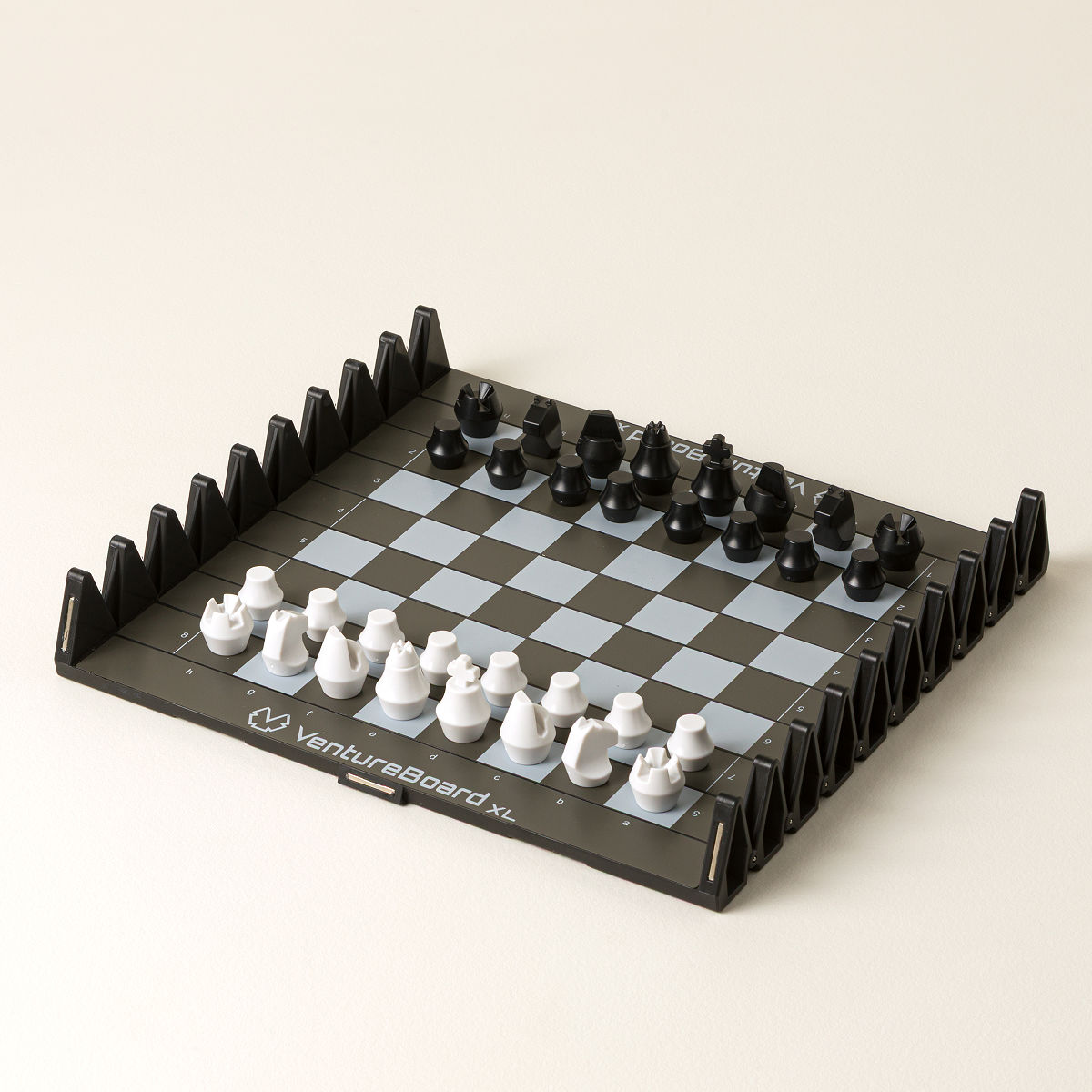 Pause Your Play Portable Magnetic Chess - XL - Black/Gray