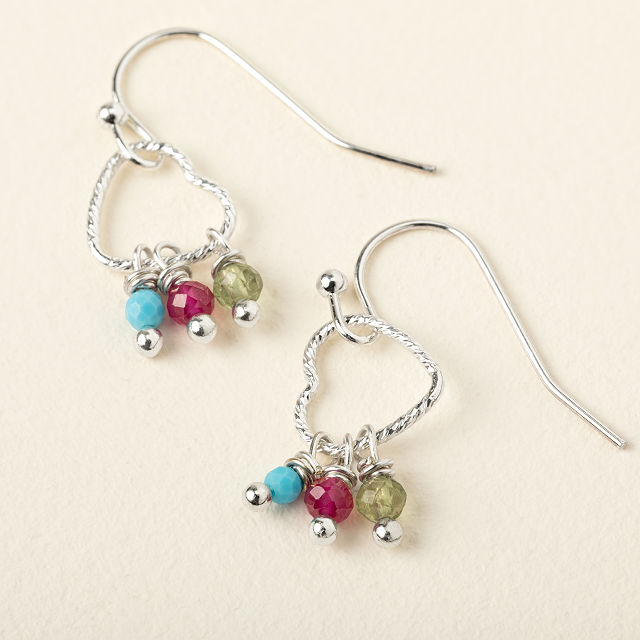 Custom Close to Your Heart Birthstone Earrings