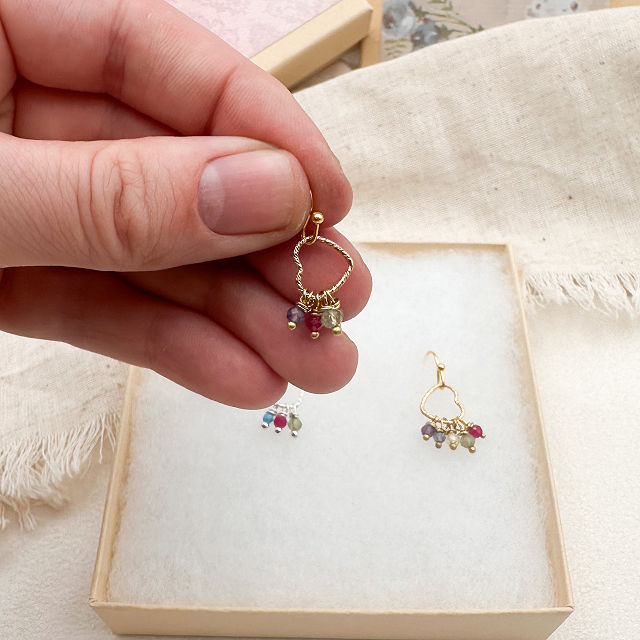 Custom Close to Your Heart Birthstone Earrings