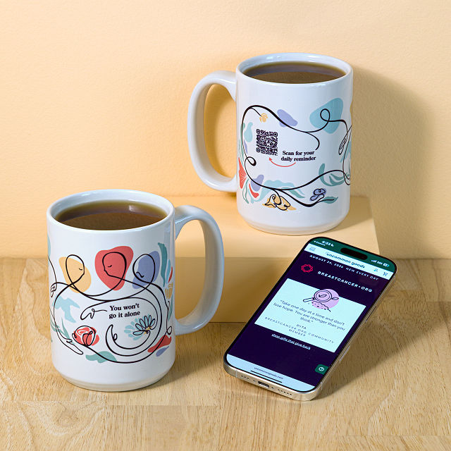 Breast Cancer Community of Care QR Mug