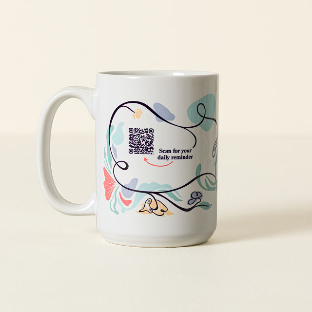 Breast Cancer Community of Care QR Mug