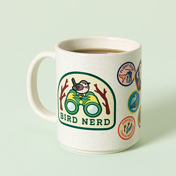 Bird Nerd Badge Mug