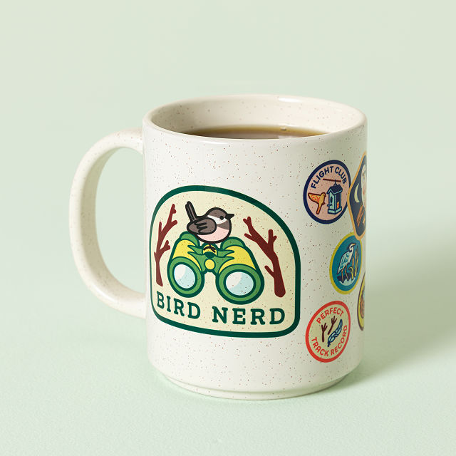 Bird Nerd Badge Mug