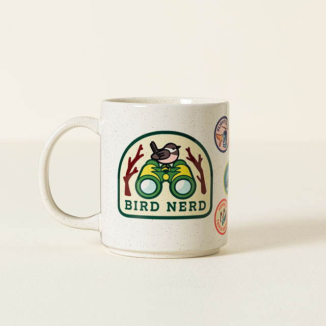Bird Nerd Badge Mug