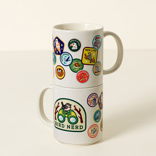 Bird Nerd Badge Mug