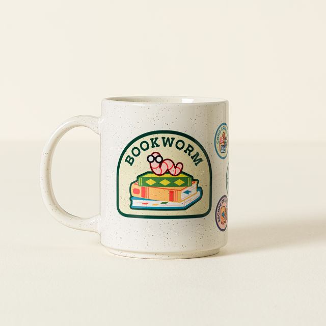 Bookworm Badge Mug