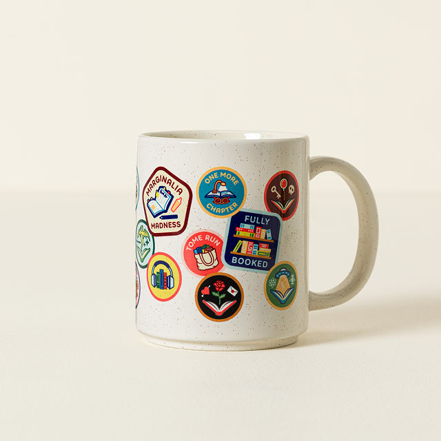 Bookworm Badge Mug