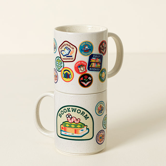 Bookworm Badge Mug