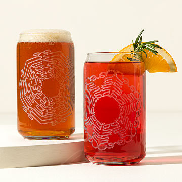 Your Name in a Snowflake Etched Glass