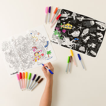 Reusable On-the-Go Coloring Mat