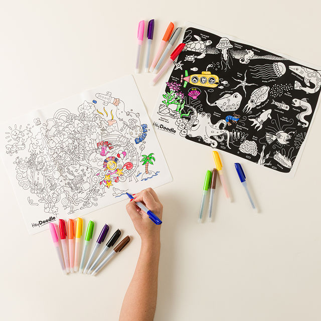Reusable On-the-Go Coloring Mat