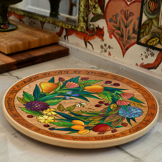 Life in Bloom Lazy Susan