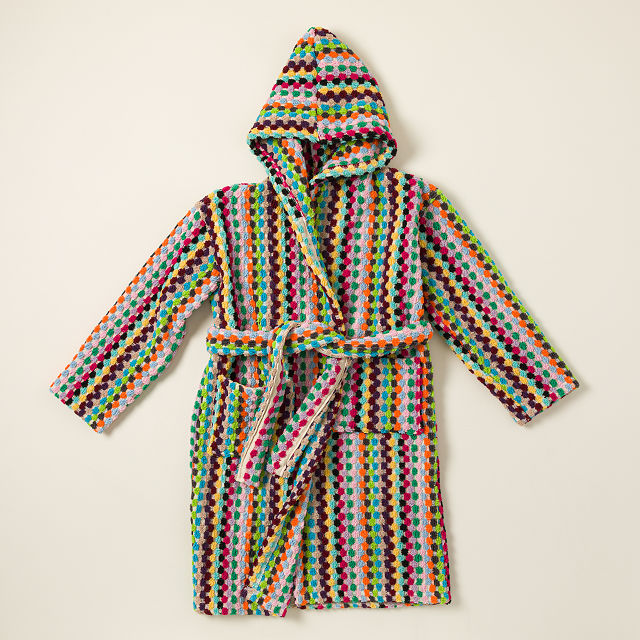 Kids Super Plush Confetti Robe