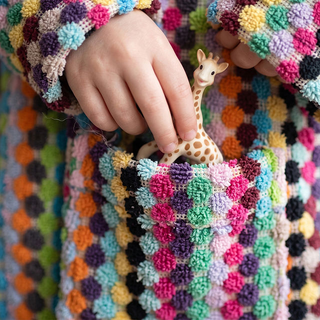 Kids Super Plush Confetti Robe
