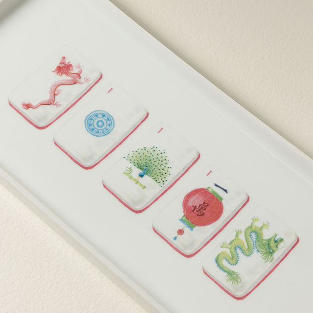 Cheese & Crak-kers Mahjong Serving Tray