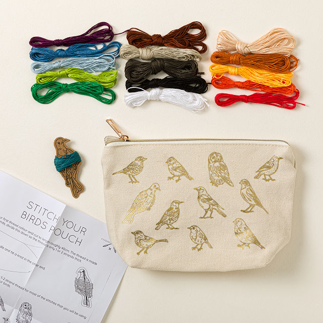 Stitch Your Own Flock Zip Pouch Kit