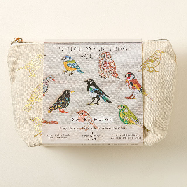 Stitch Your Own Flock Zip Pouch Kit