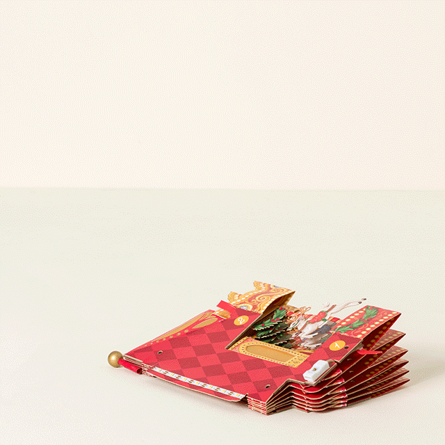 Illuminated Musical Holiday Carousel Pop Up Card