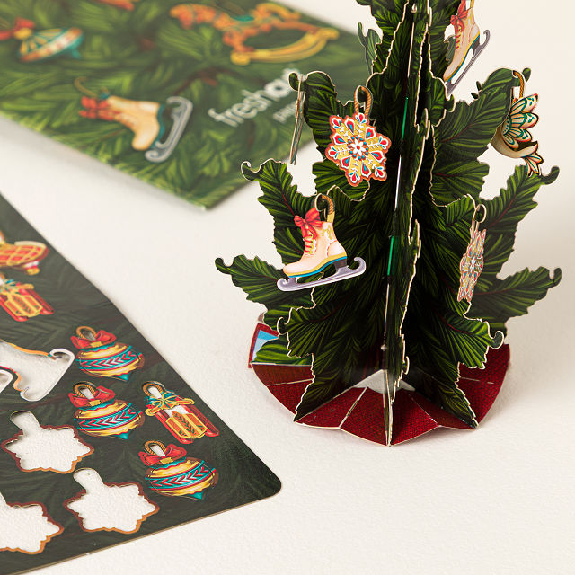 Holiday Flowers Pop-Up Greeting Card Set of 3