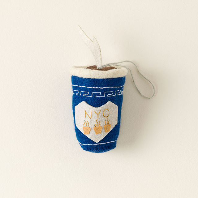 NYC Coffee Cup Ornament