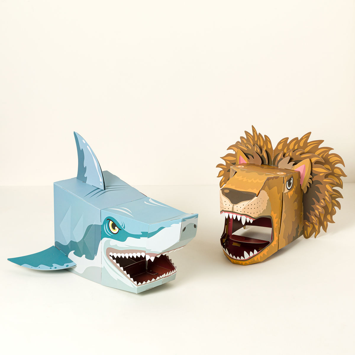 DIY 3D Paper Mask Set - Apex Predators