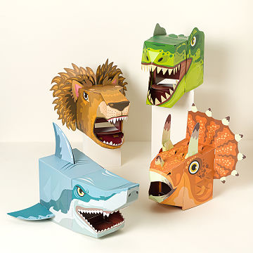 DIY 3D Paper Mask Set