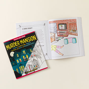 Color & Solve Murder Mystery Mansion Book