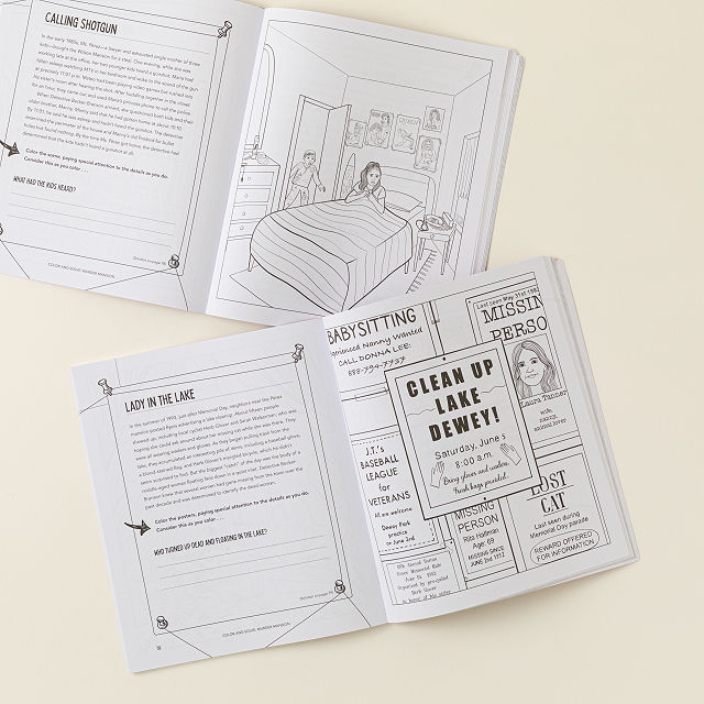 Color & Solve Murder Mystery Mansion Book