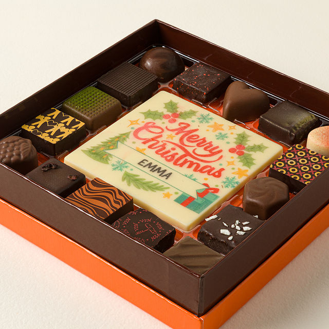 Personalized Merry Christmas Chocolate Box