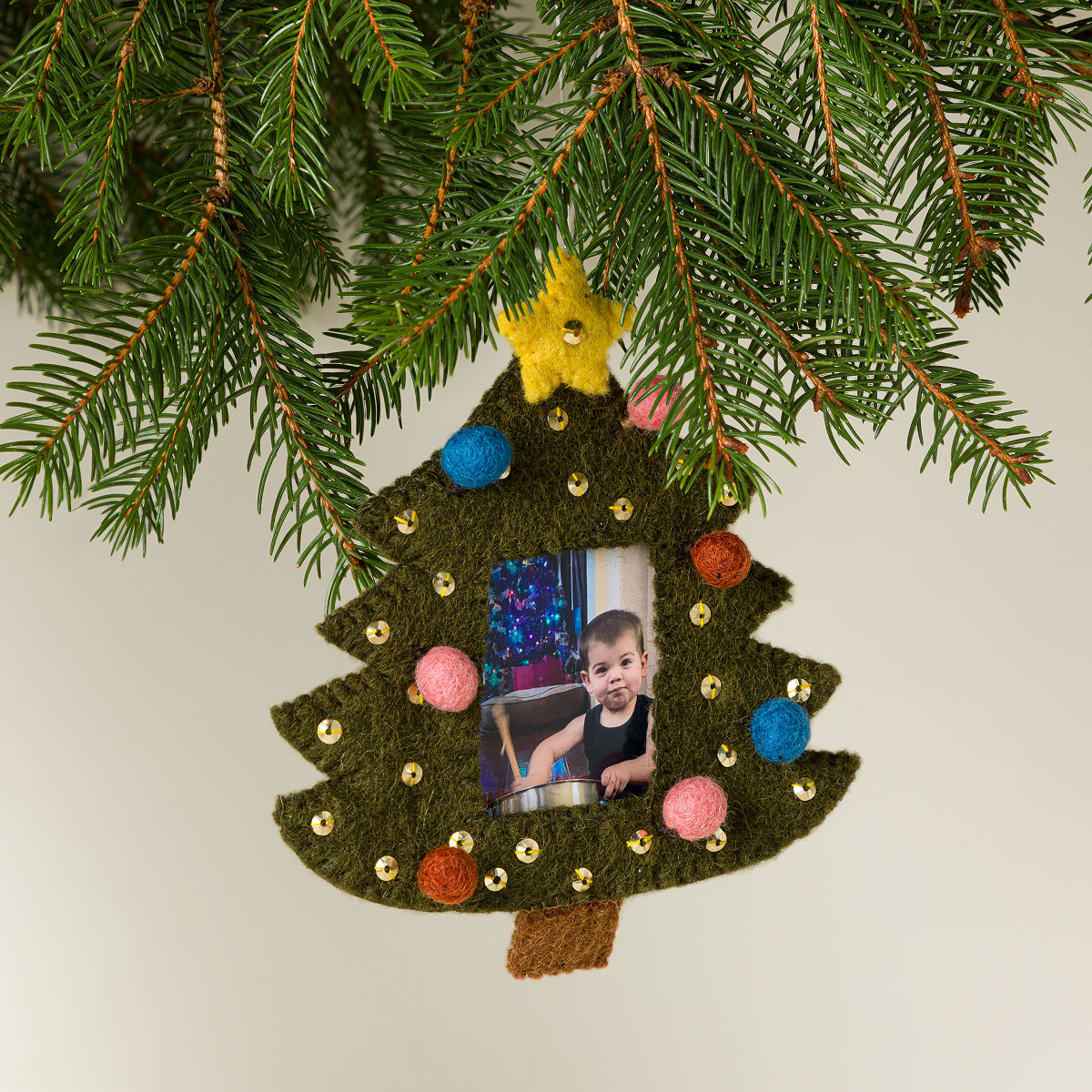Christmas Tree Felt Frame Ornament