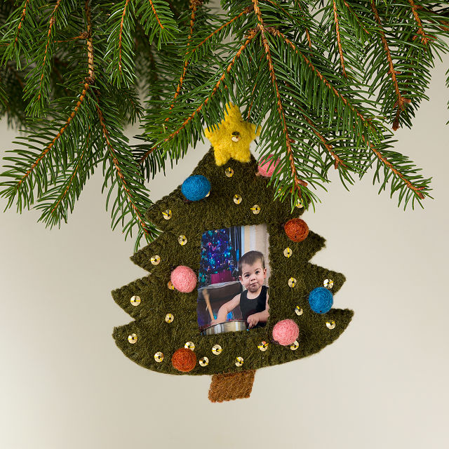 Christmas Tree Felt Frame Ornament
