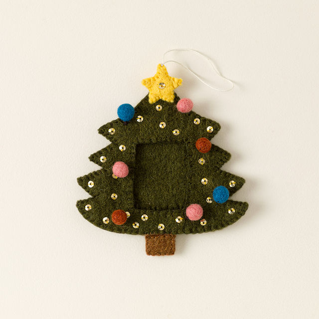 Christmas Tree Felt Frame Ornament