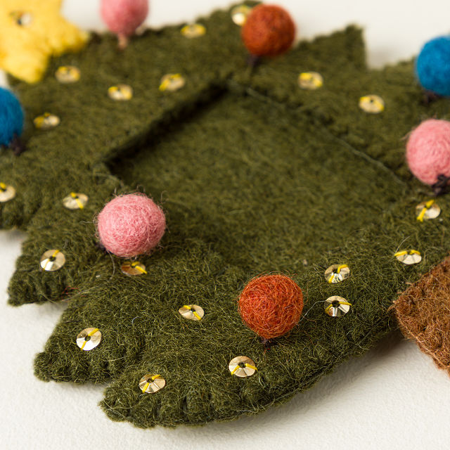 Christmas Tree Felt Frame Ornament