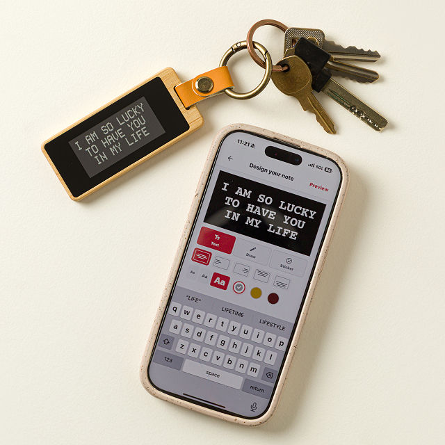 Long-Distance Love Letter Keychain - Set of 2